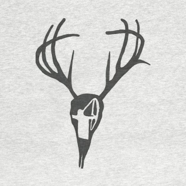Archery deer hunting skull by andontheartist